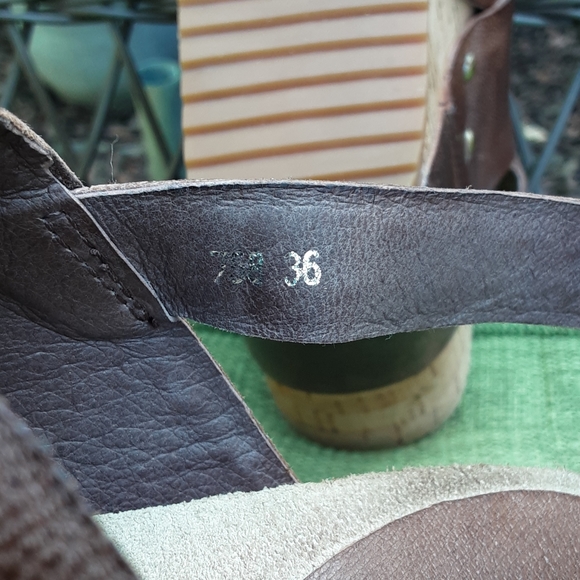 Antelope Brown Leather Wedge Heel Sandal. Size EU 36. - Picture 11 of 15